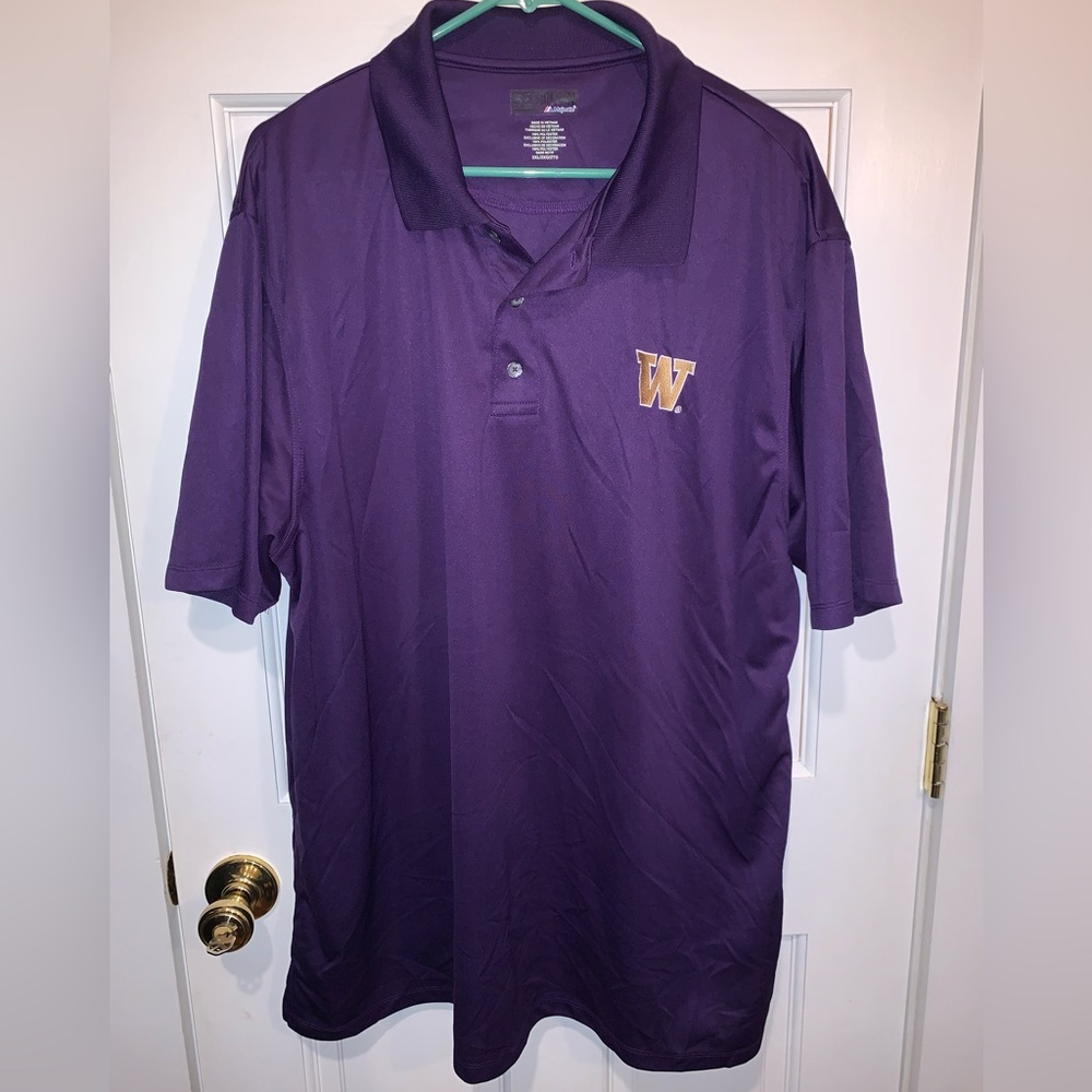 Majestic Washington Huskies Polo XXL